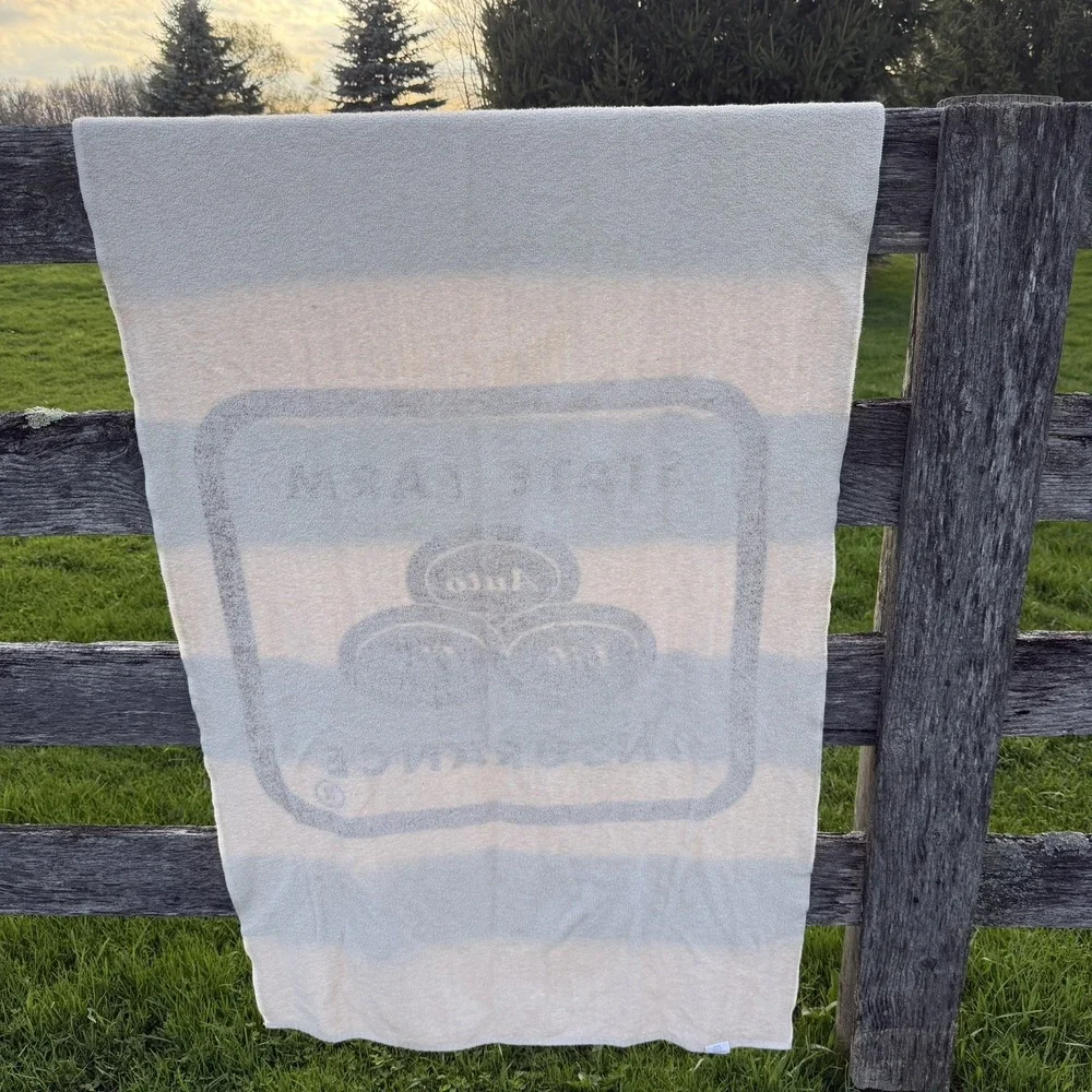 Vintage State Farm Insurance Promotional Beach Towel Size 57X34 70s Rare